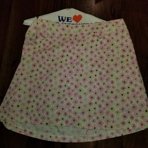 Floral Pink & Green Skort